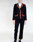 Vilagallo Dorothea Black Coat With Stretch