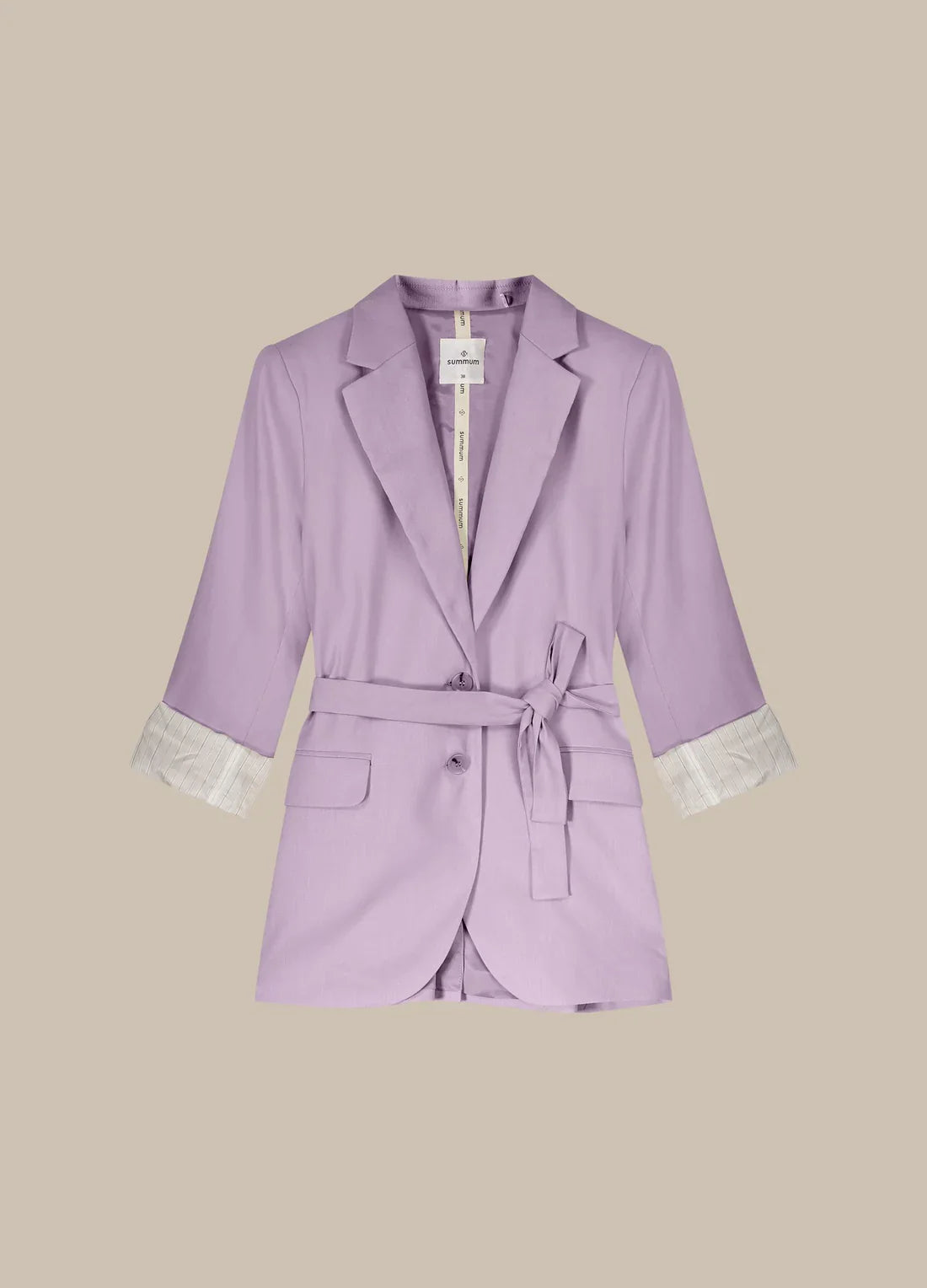 Summum Soft Orchid Blazer Linen Blend