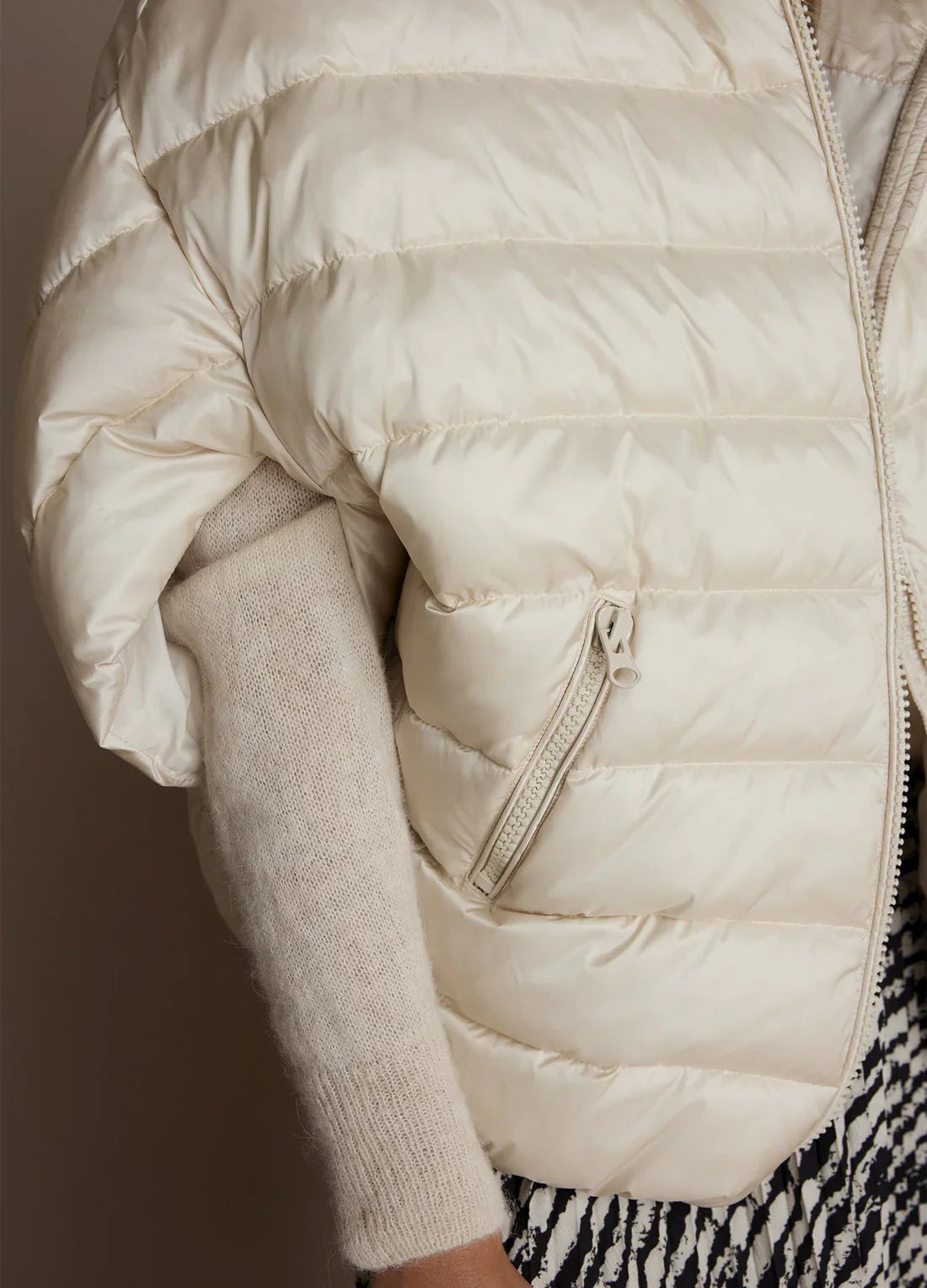 Summum Ivory Fancy Puffer Jacket