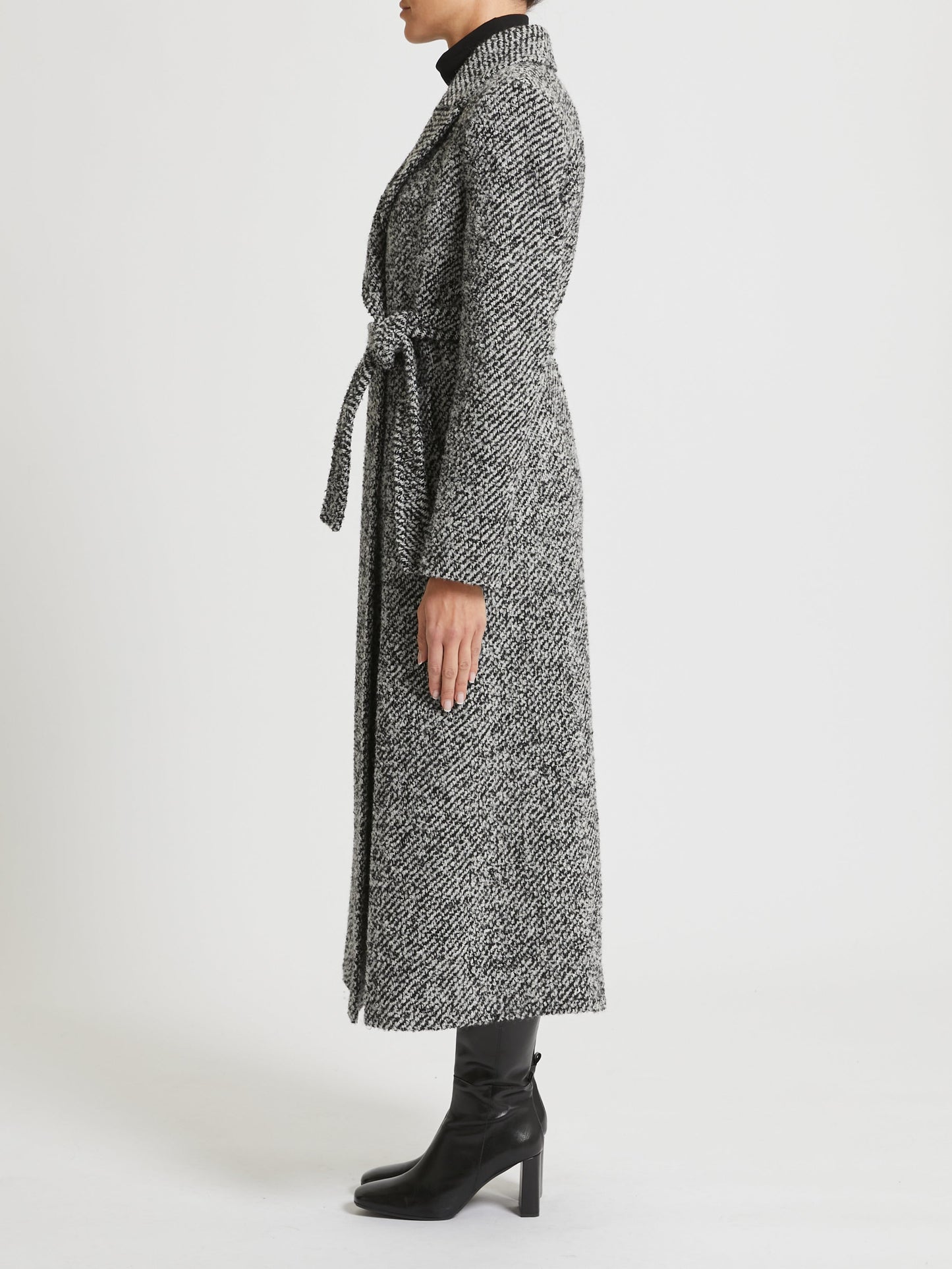 PENNYBLACK Fecola Grey/Black Speckled Coat