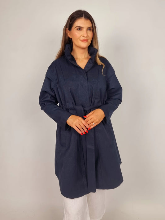 BRGN Monsun Dark Navy Monsun Coat