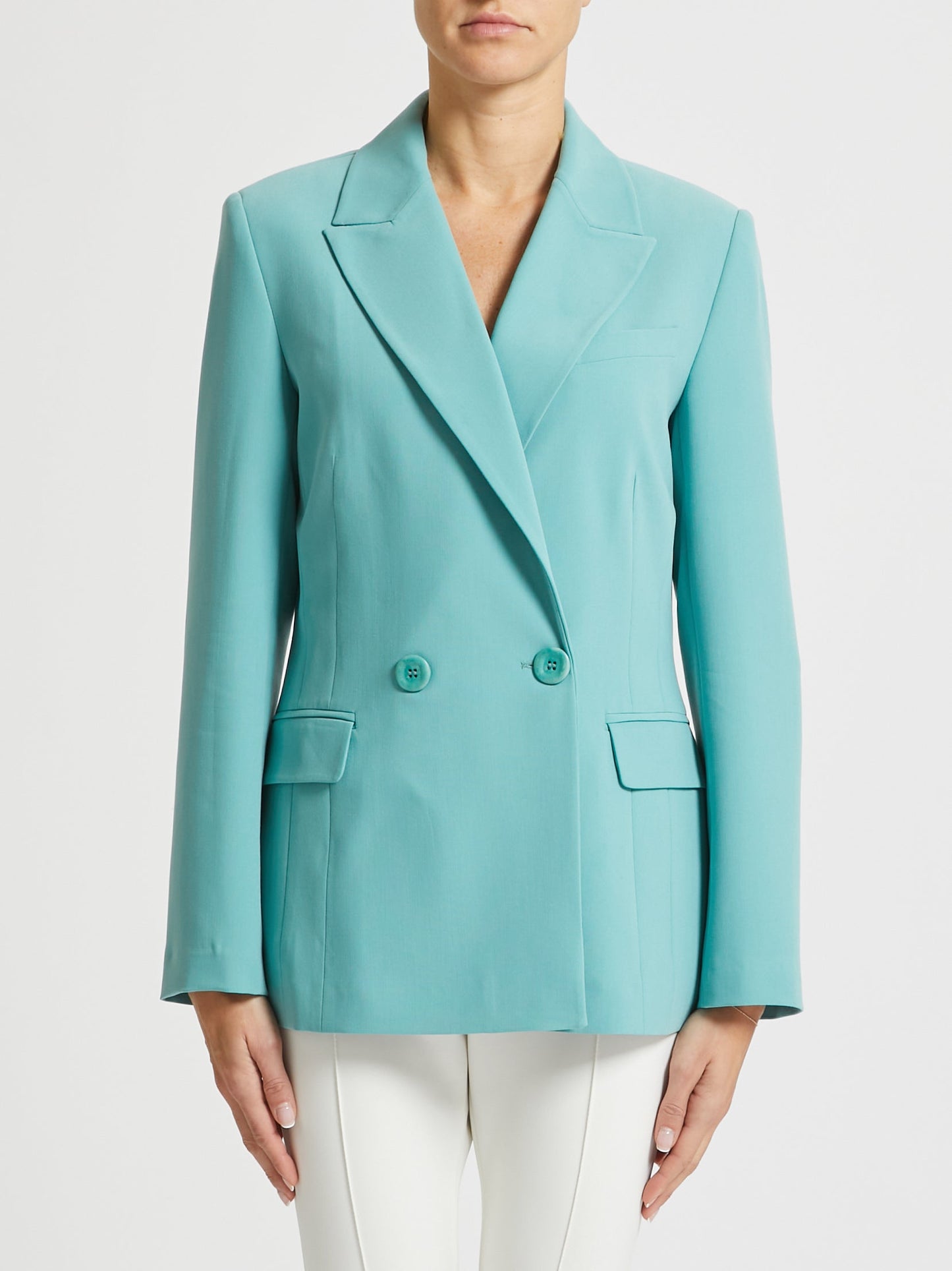 PENNYBLACK Mint Green Double Breasted Fascina Blazer