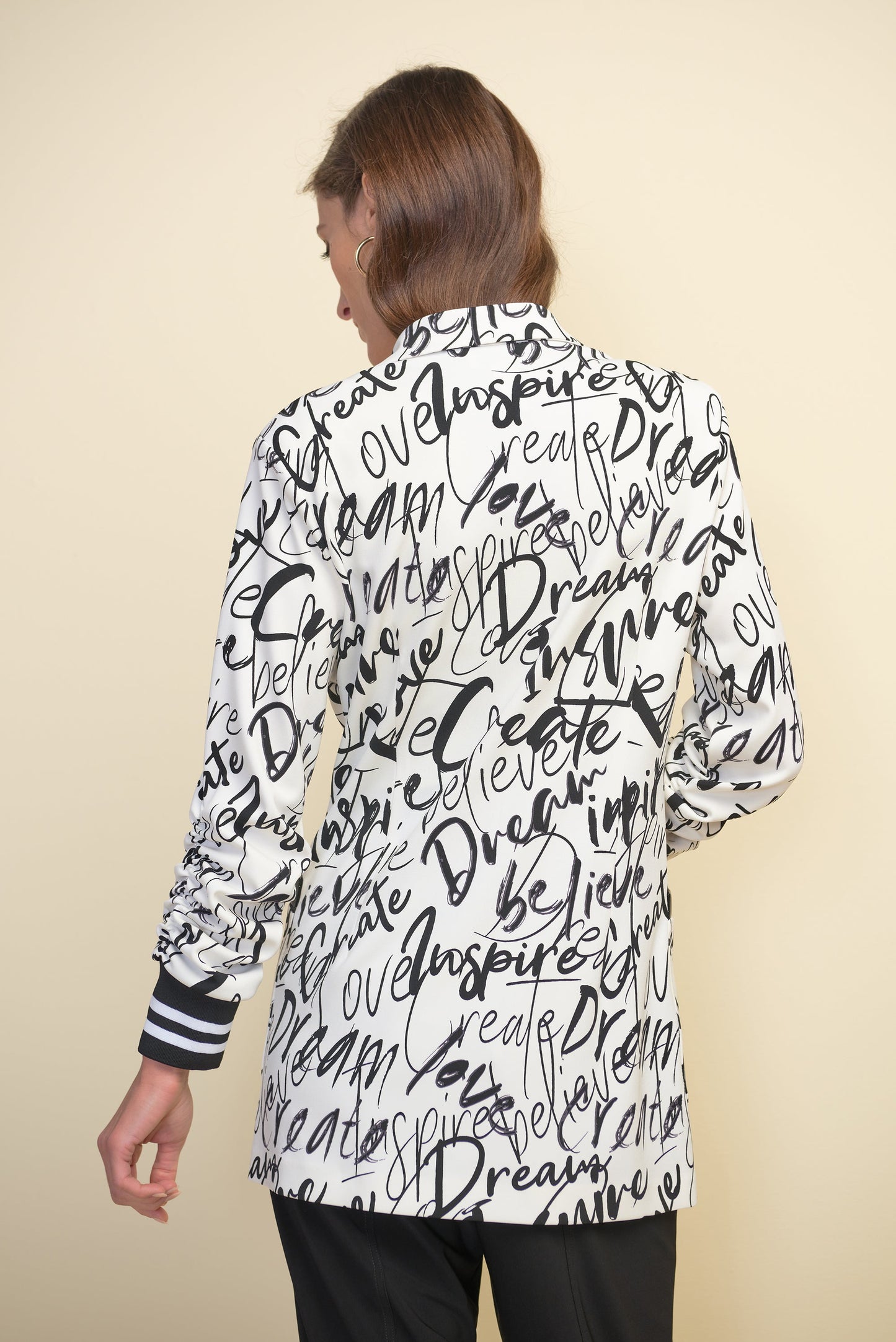 Joseph Ribkoff Graffiti Print Blazer