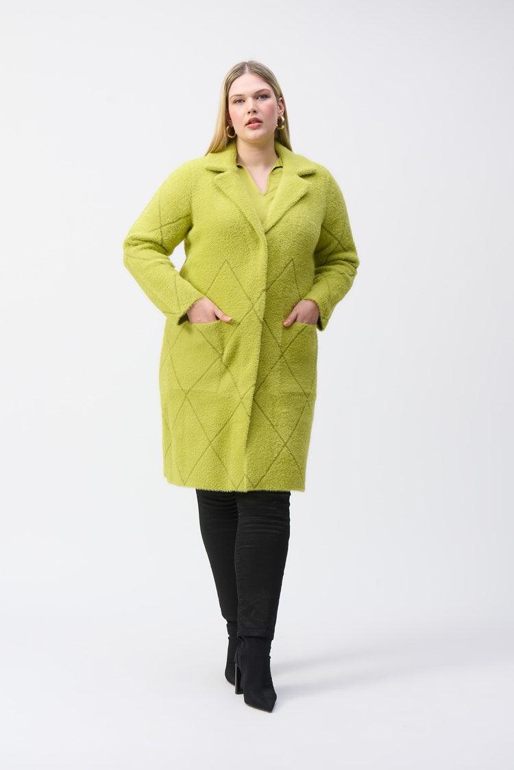 Joseph Ribkoff Wassabi Notched Collar Coat