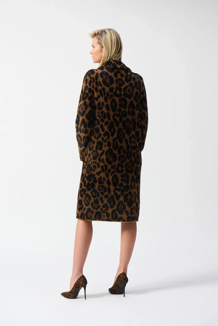 Joseph Ribkoff Jacquard Animal Print Coat