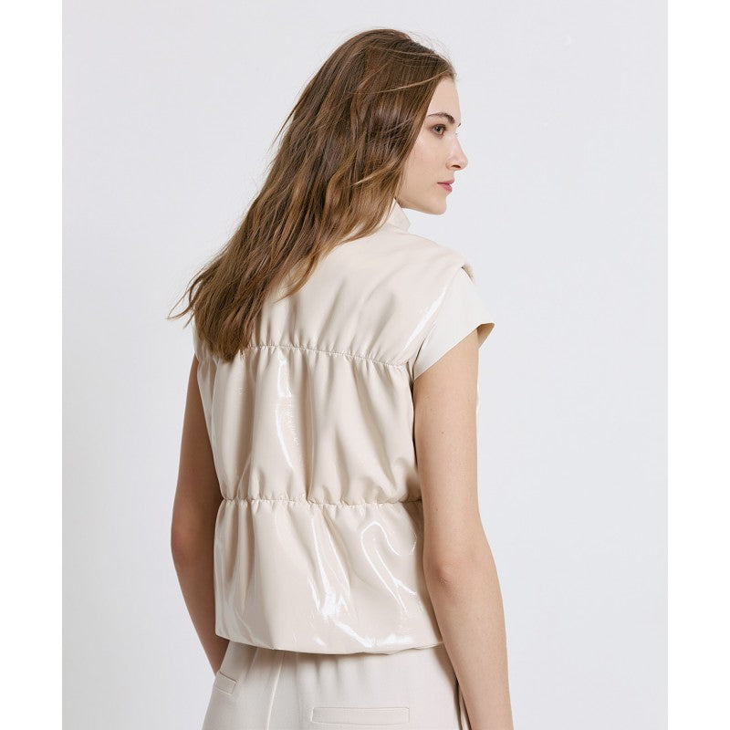 Access Fashion Cream Pearlised Gillet