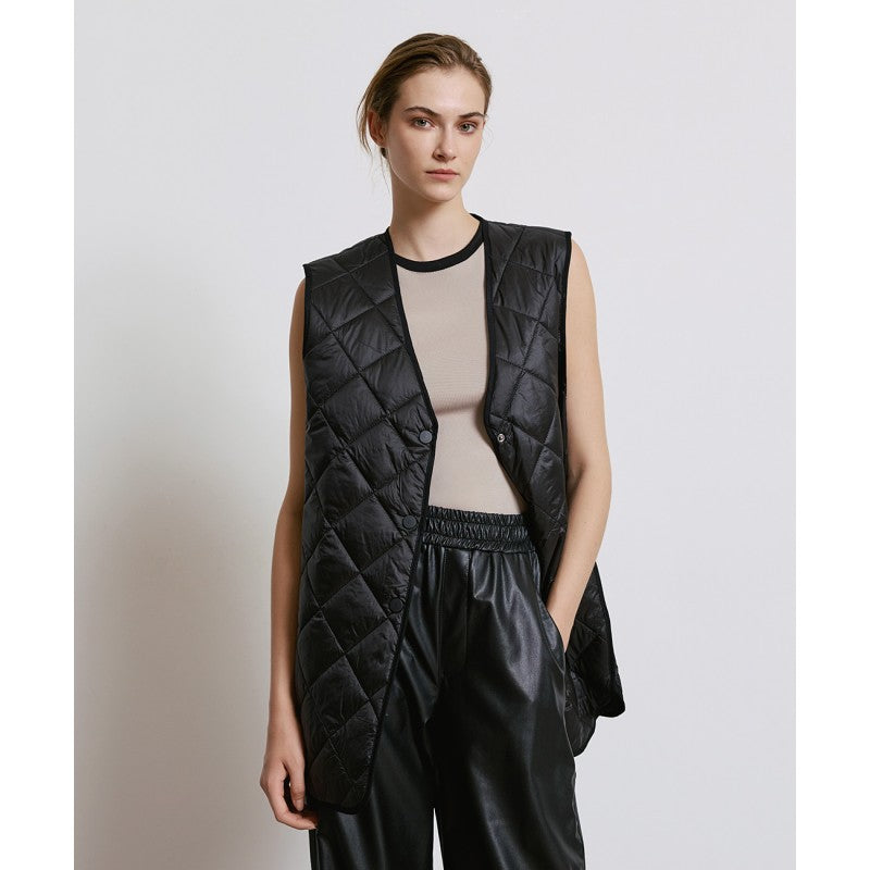 Access Fashion Black Quilted Gillet