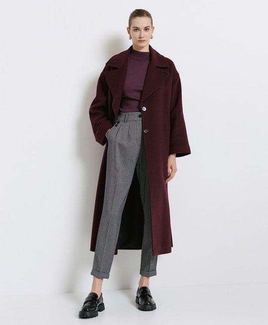 Access Fashion Long Coat With Tie Belt