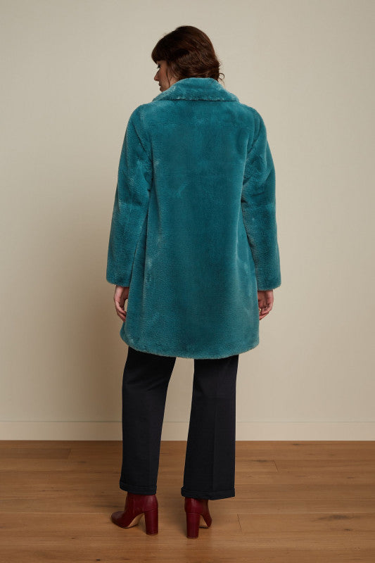 KING LOUIE Sea Blue Anais Coat Long Phily