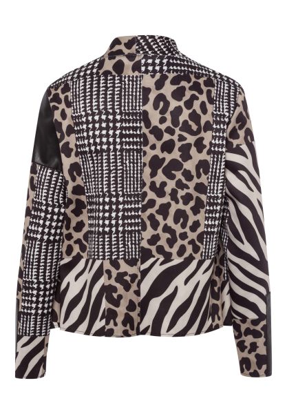 Tuzzi Animal Print Fearless Attitude Waterfall Blazer