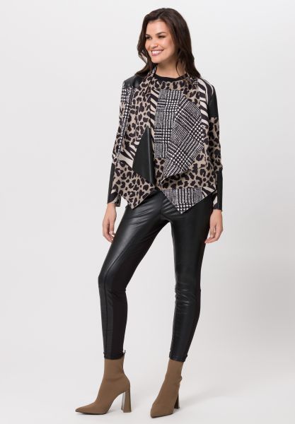 Tuzzi Animal Print Fearless Attitude Waterfall Blazer