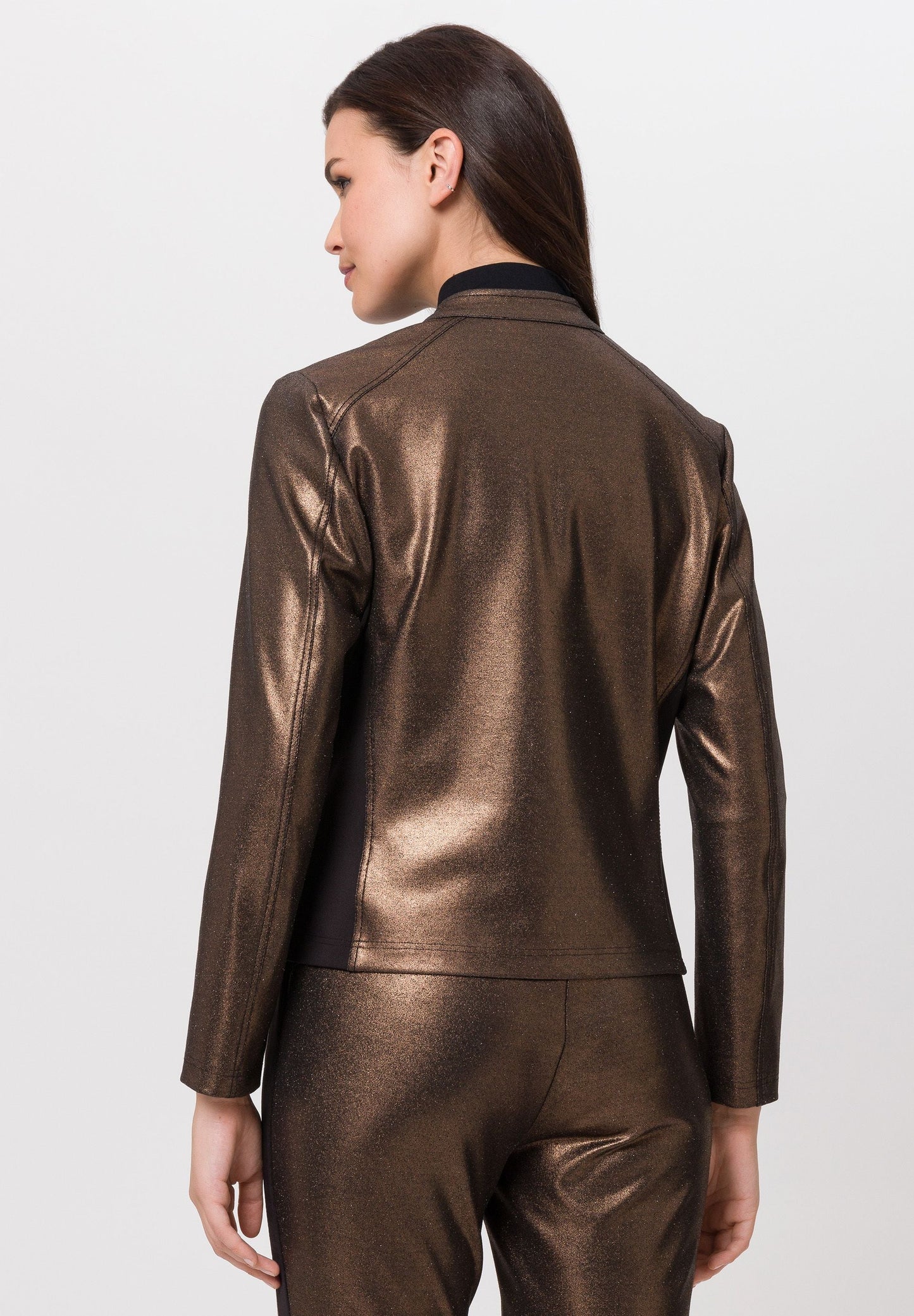 Tuzzi Bronze Metallic Long Sleeved Jacket