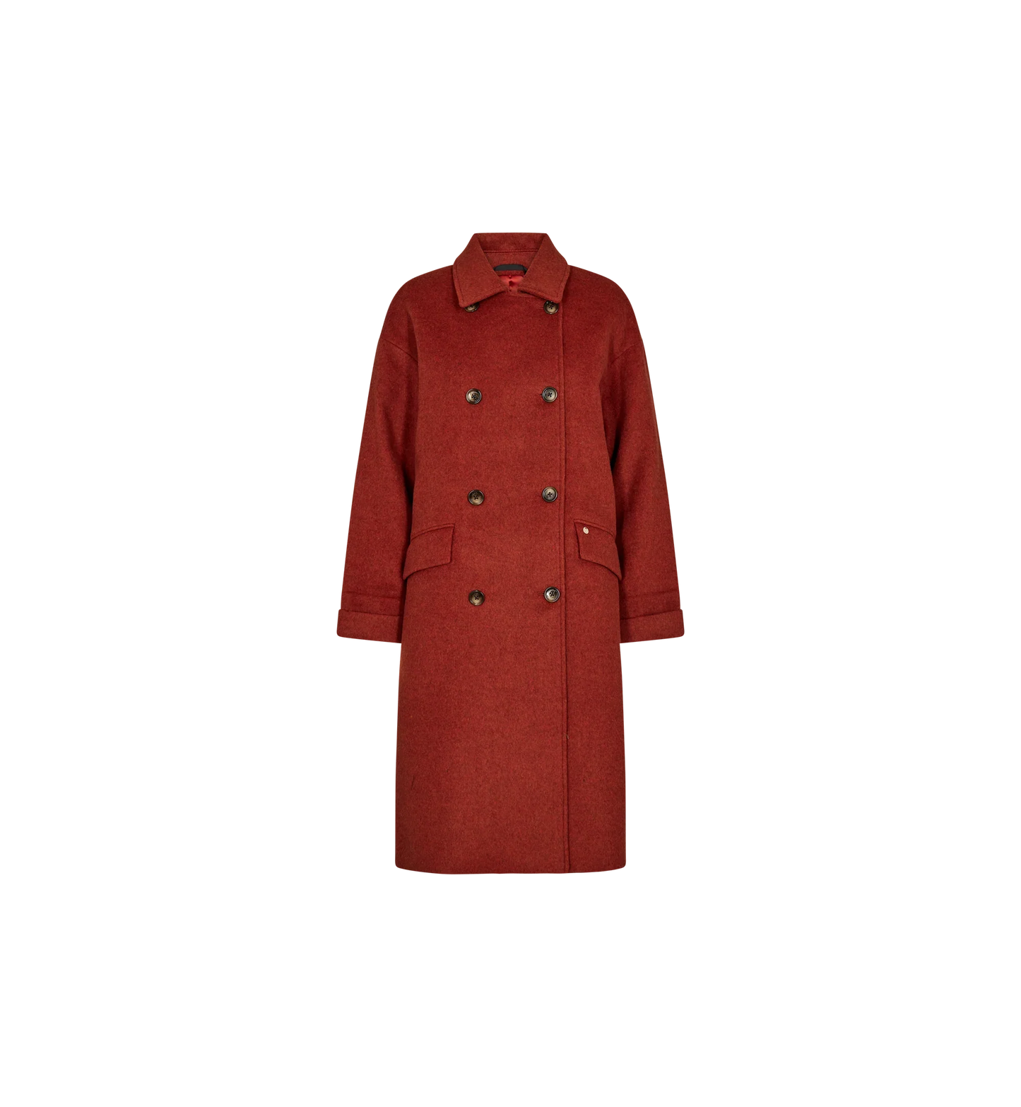 Mos Mosh Burnt Ochre Venice Wool Coat