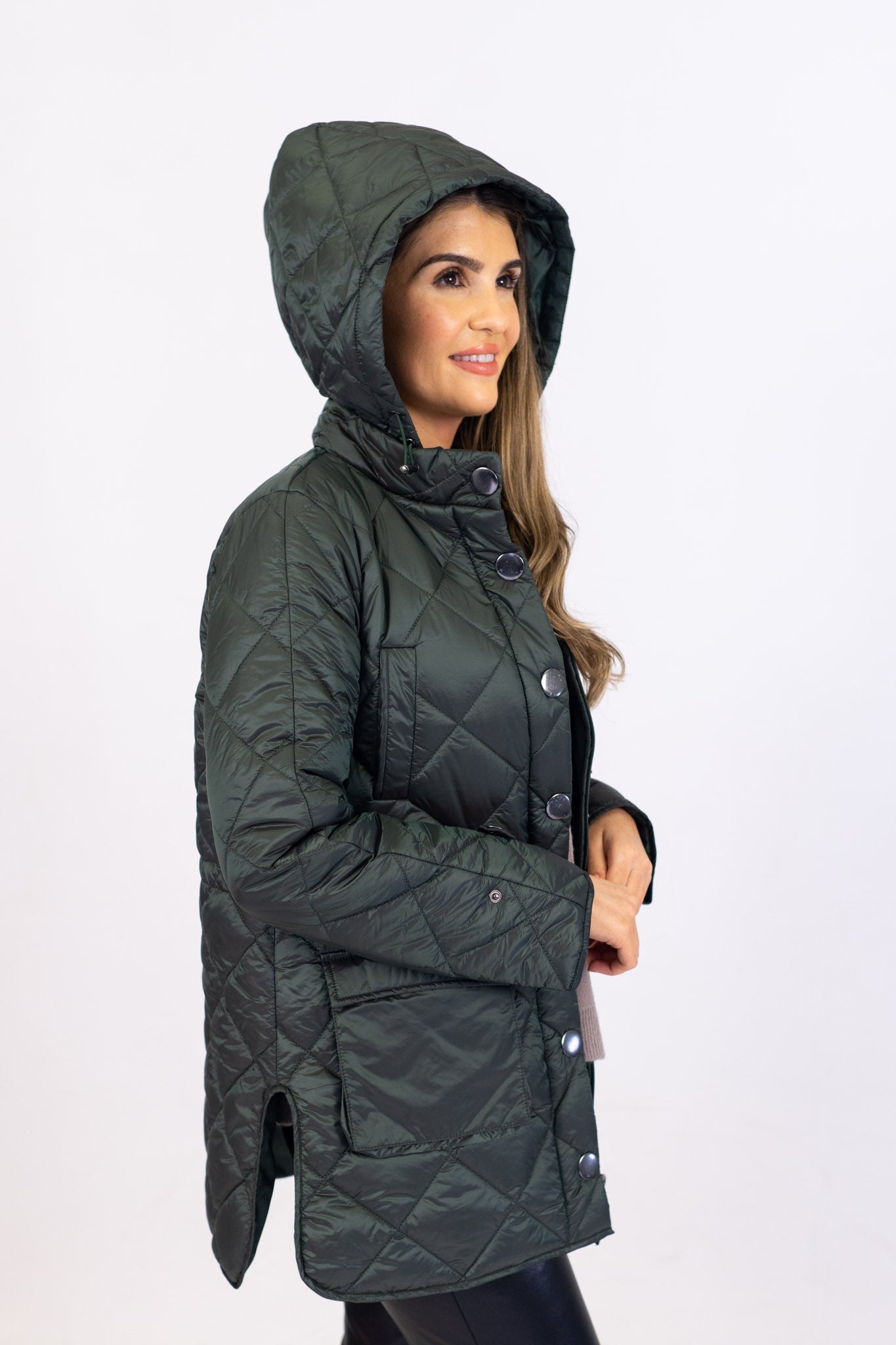 Md'M Dark Ceder Quilted Parka