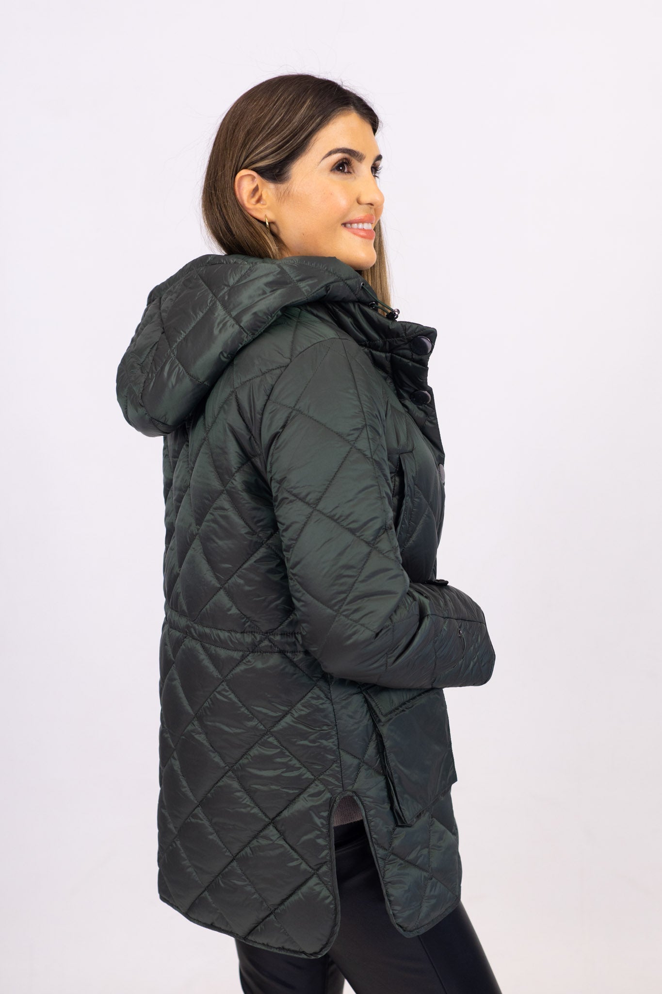 Md'M Dark Ceder Quilted Parka