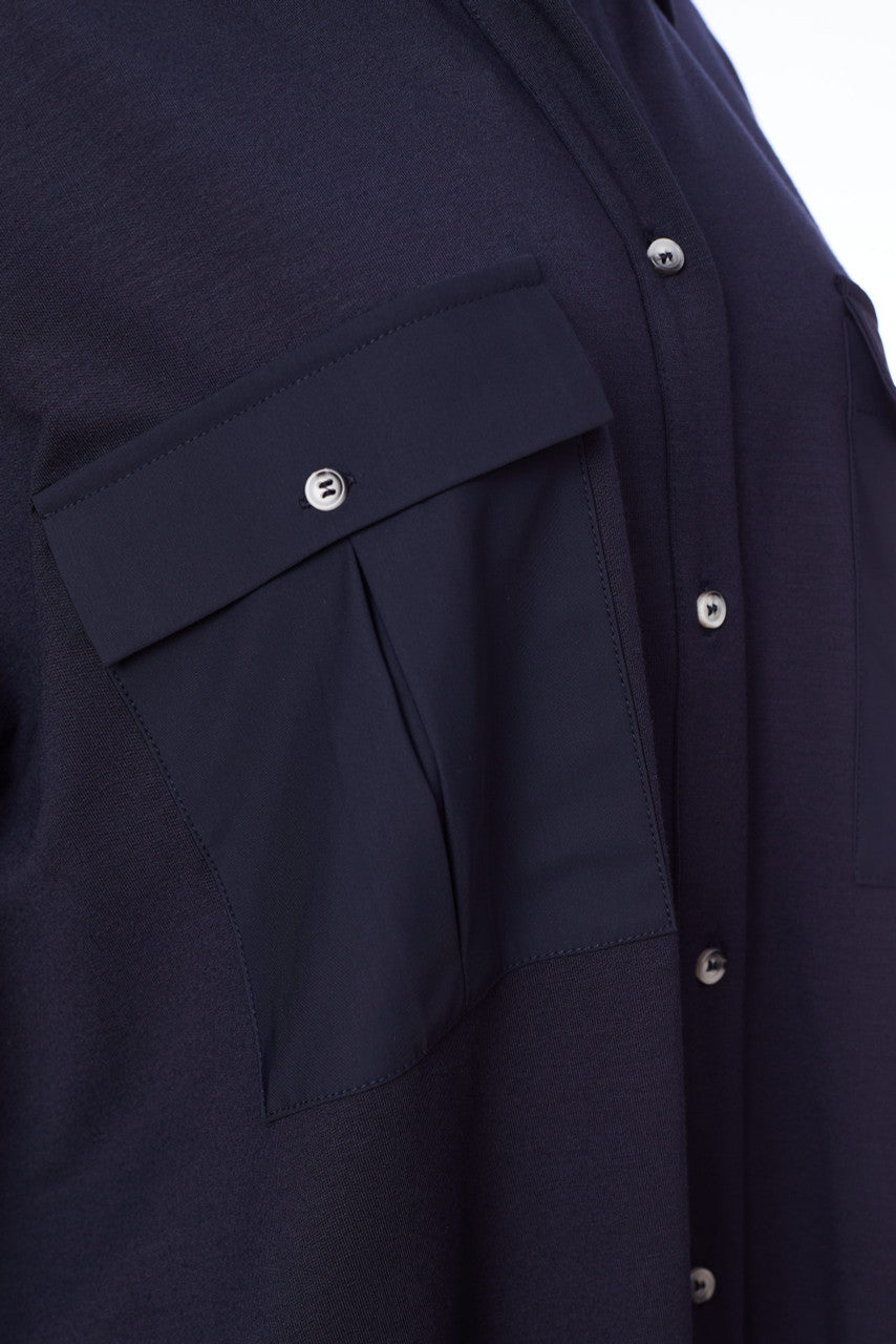 Naya Utility jersey Jacket With Contrast Trims