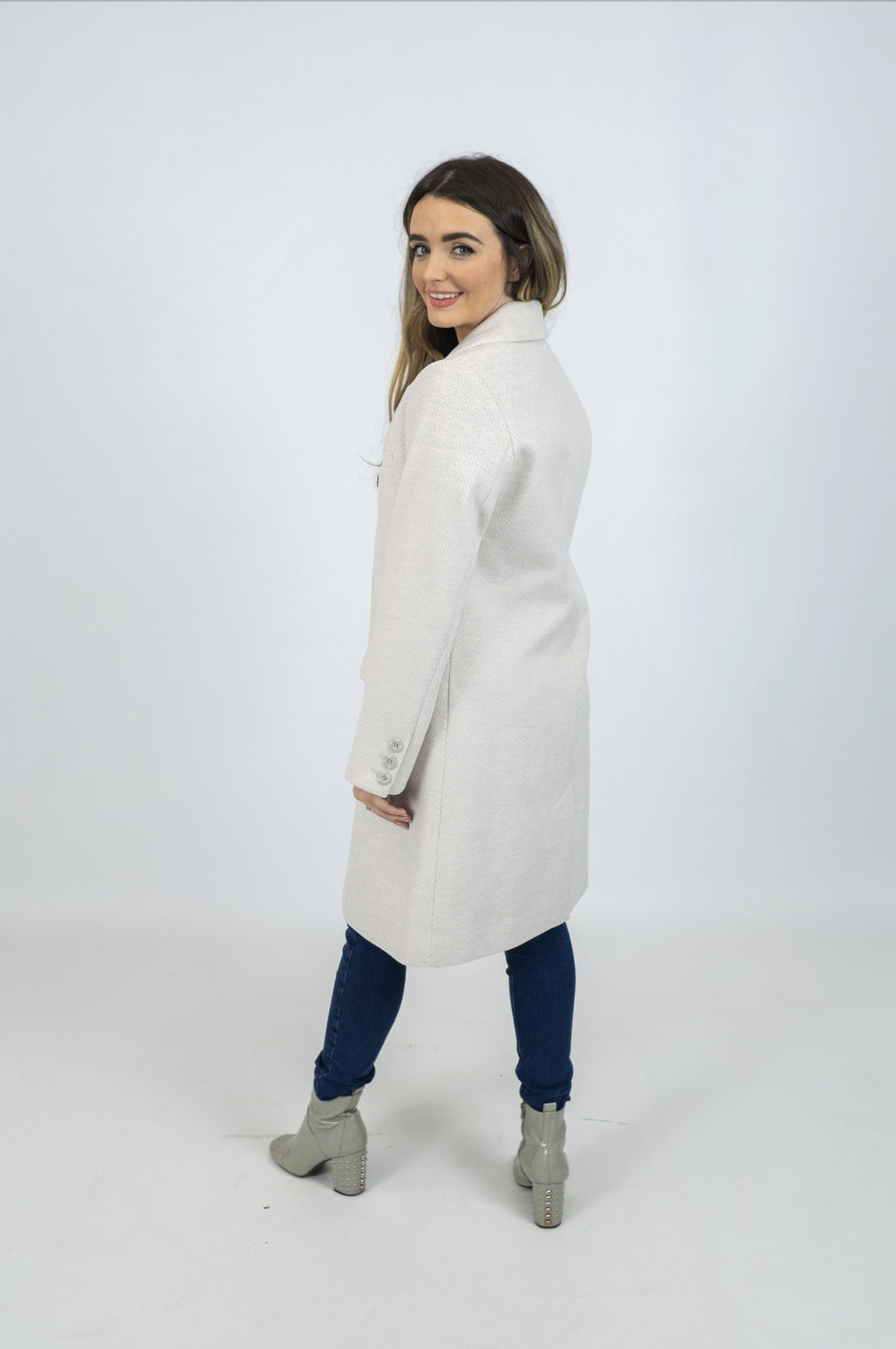 Md'M Beige Wool Coat