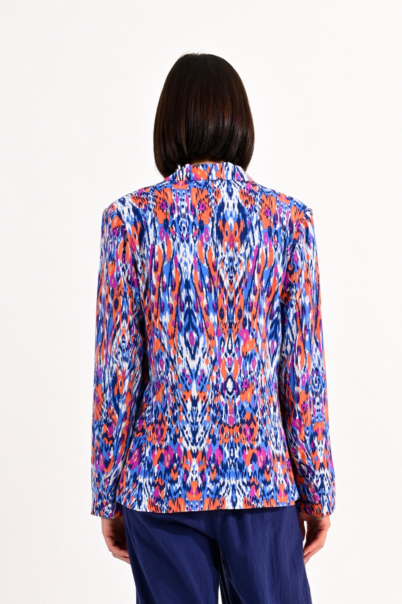 Lili Sidonio Multi Coloured Graphic Printed Blazer