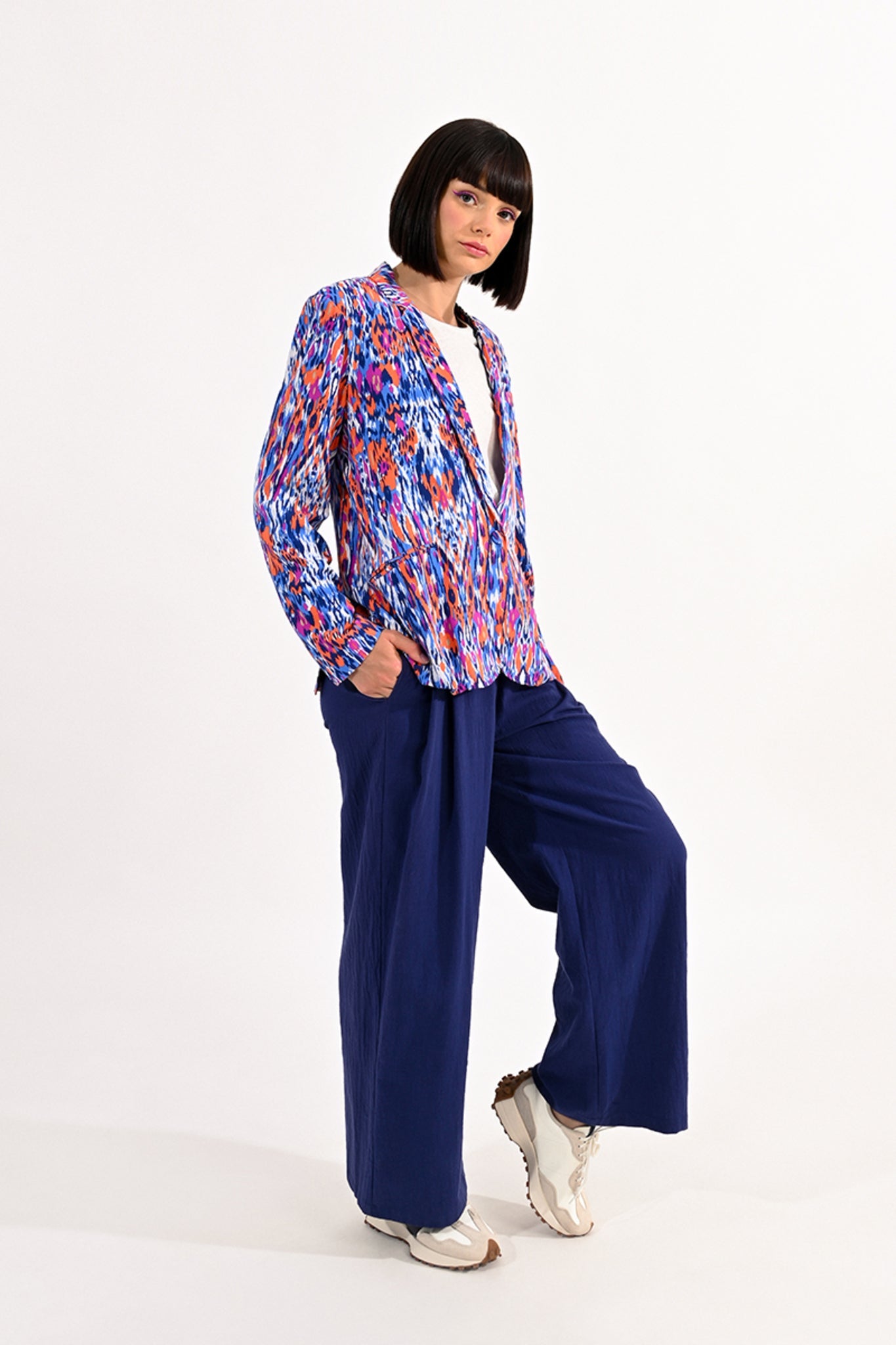 Lili Sidonio Multi Coloured Graphic Printed Blazer