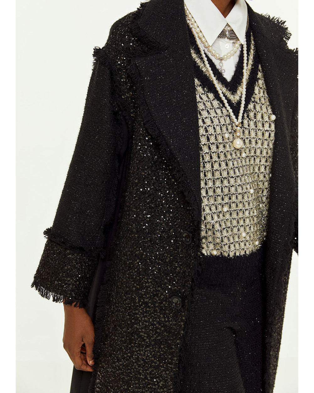 Access Long Sequin Coat