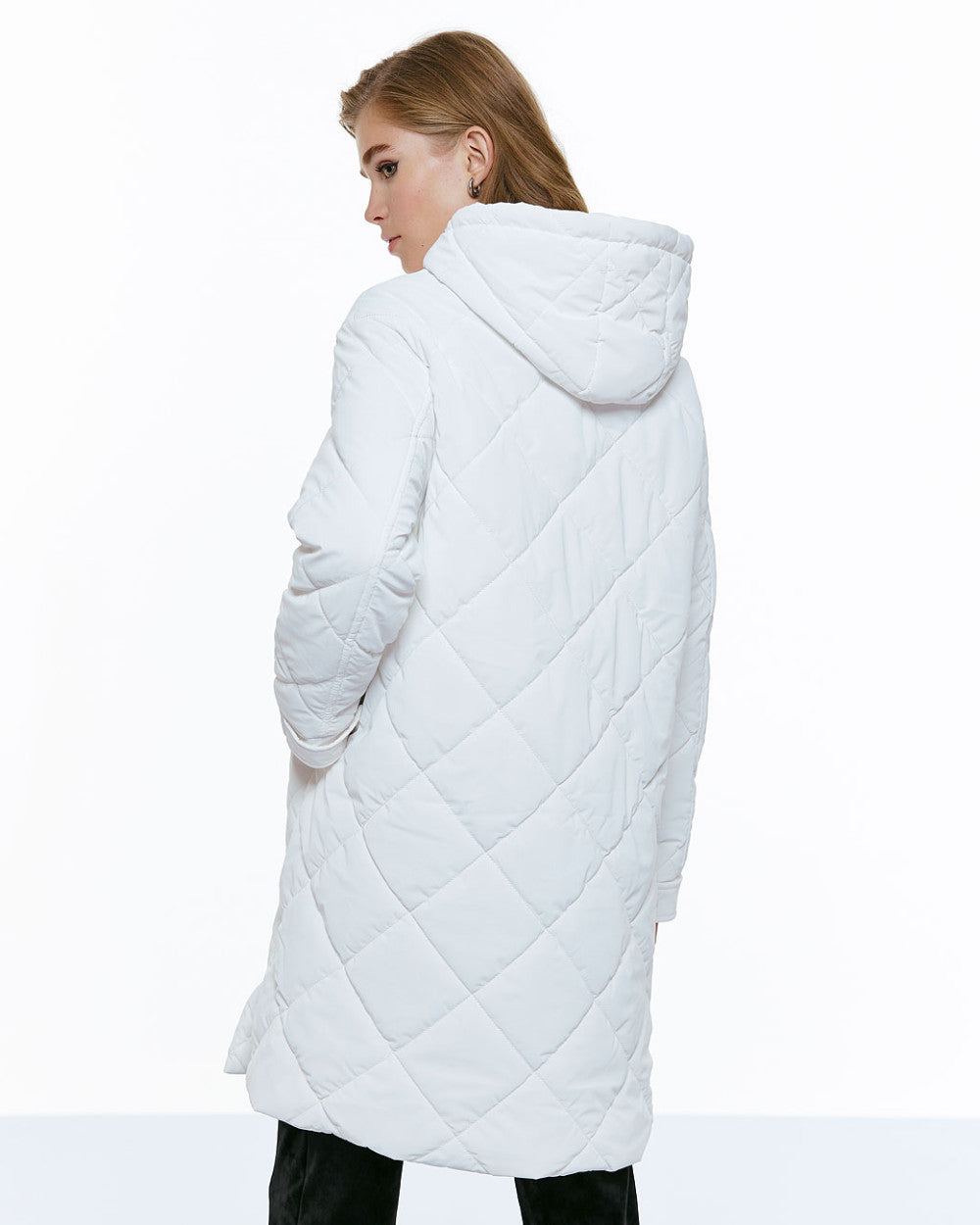 Access White Puff Quilted Jacket