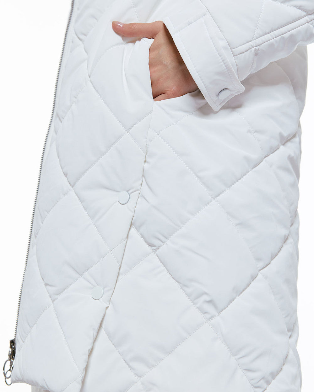 Access White Puff Quilted Jacket