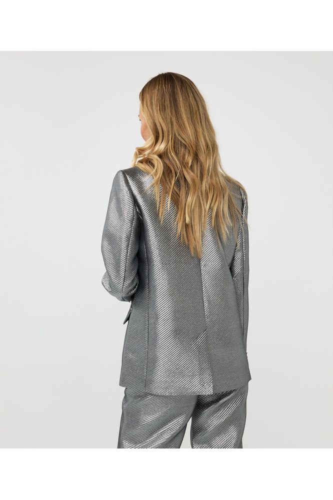 Esqualo Silver Metallic Blazer