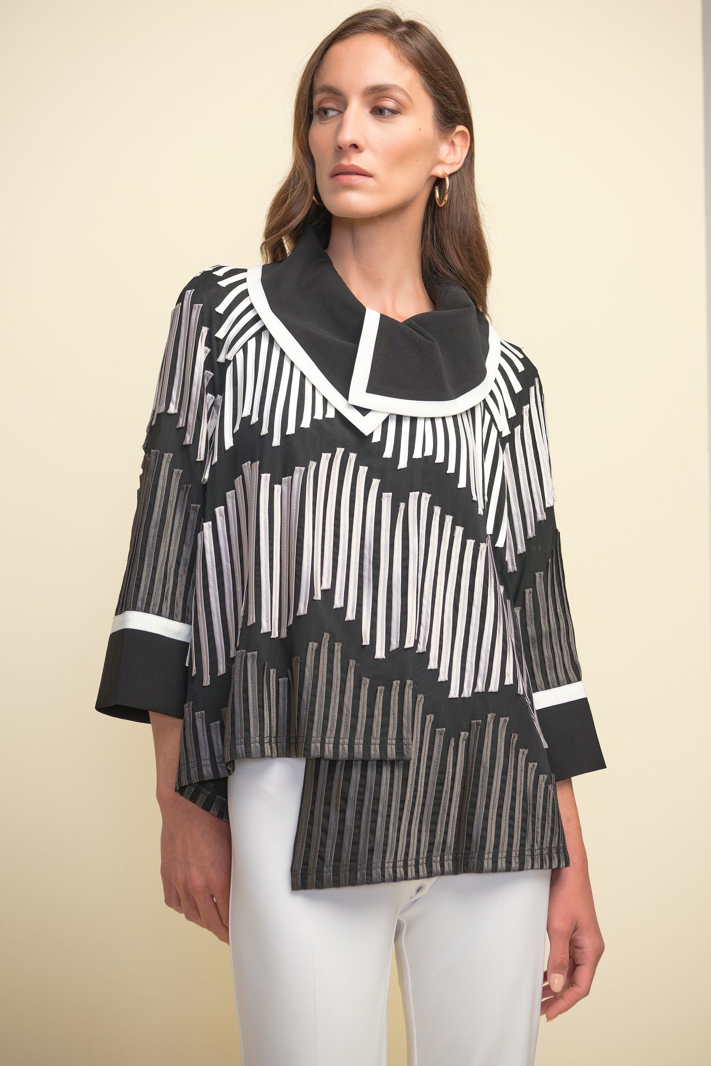 Joseph Ribkoff Graphic, Asymmetric Jacket