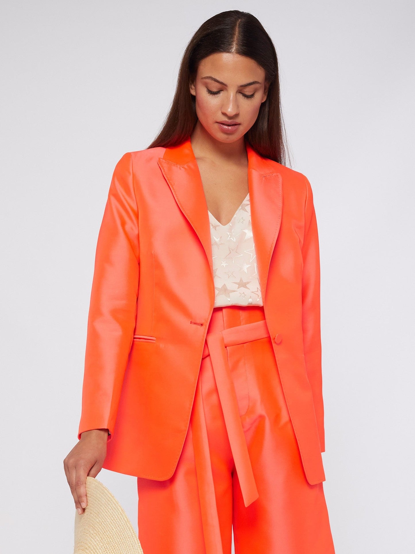 Vilagallo Sophia Mikados Rosa Fluro Blazer