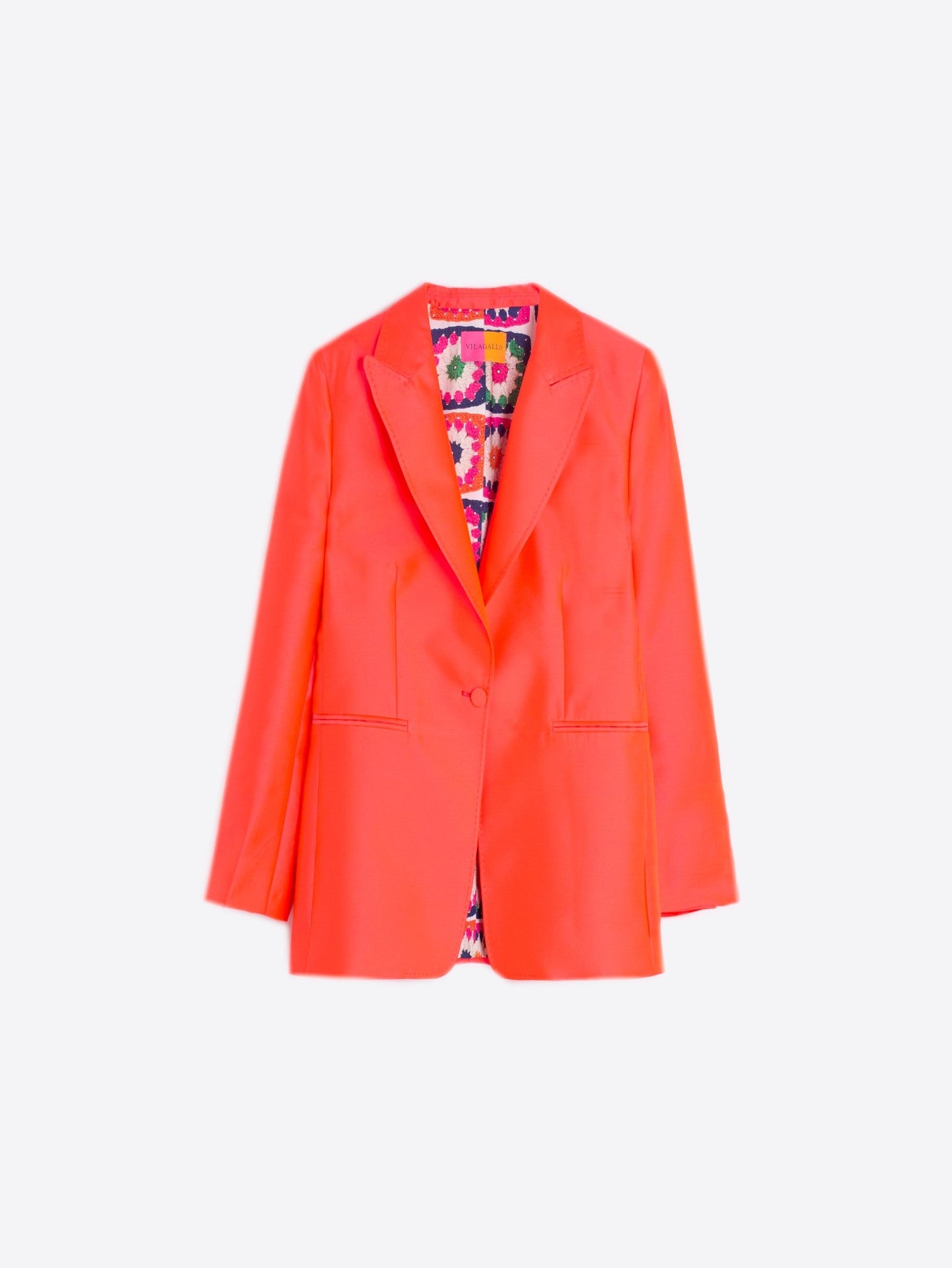 Vilagallo Sophia Mikados Rosa Fluro Blazer