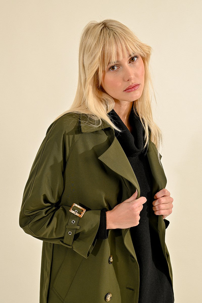 Lili Sidonio Khaki Trench Coat